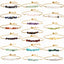 Casual Irregular Stainless Steel Natural Stone Bracelet