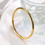 Casual Minimalist 4mm Titanium Steel Polished Bangle Bracelet