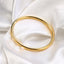 Casual Minimalist 4mm Titanium Steel Polished Bangle Bracelet
