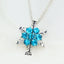 Christmas Series Korean Style Trendy Snowflake Full Zircon Pendant Crystal Sparkling Necklace Factory Direct Sales