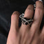 Creative Heart Thorns Open Metal Ring - Unique Design Couple Jewelry
