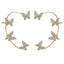 Creative Rhinestone Butterfly Ear Clips - Elegant No-Piercing Design