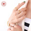 18K Gold Plated Titanium Steel Roman Numeral Shell Adjustable Ring