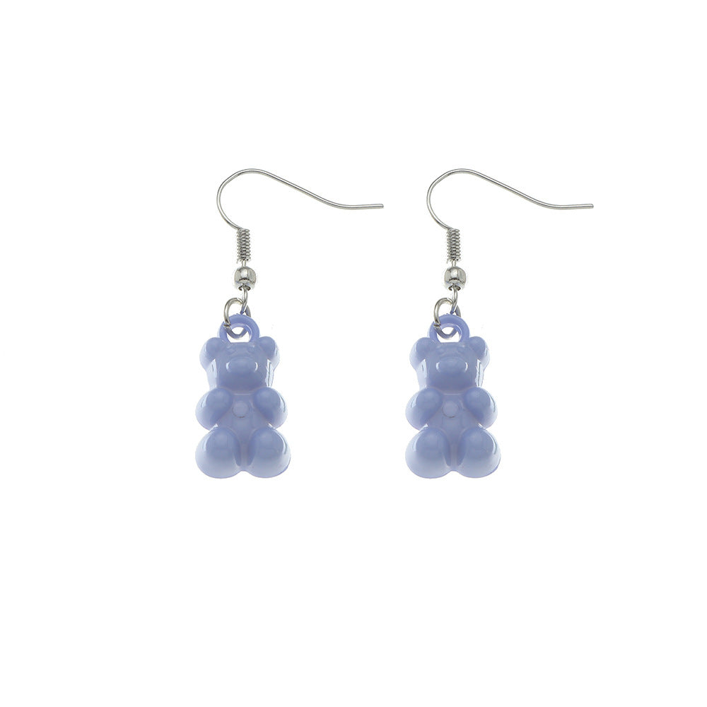 Pastel Bear Earrings for Girls - Cute and Soft Studs