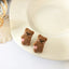 Cute Bunny Bear Resin Earrings Wholesale