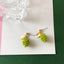 Cute Green Grape Fruit Stud Earrings