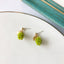 Cute Green Grape Fruit Stud Earrings