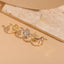 Cute Simple Style Snake Zircon Adjustable Open Ring in 14K Gold and White Gold Plating