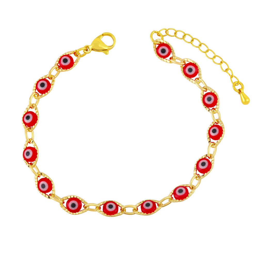 Demon Eye Fashion Copper Bracelet - Trendy Evil Eye Design