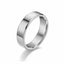 Titanium Steel Glossy Couple Ring - European and American Men's Fashion Band