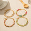 Elegant Colorful Opal Inlay 18K Gold Plated Stainless Steel Bracelet