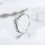 Elegant Crown Sterling Silver Plating Inlay Zircon Rings