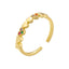 Elegant Star Zircon 18K Gold Plated Adjustable Open Ring