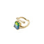 Elegant 14k Gold Plated Zircon Inlay Ring for Women