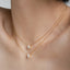 Elegant Water Droplets Titanium Steel Pendant Necklace Diamond Artificial Rhinestones Stainless Steel Necklaces