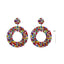 Ethnic Retro Color Miyuki Beads Color Matching Hollow Earrings