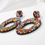 Ethnic Retro Color Miyuki Beads Color Matching Hollow Earrings