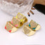 Ethnic Pentagram Heart Smiley Face Zircon Gold Plated Adjustable Open Ring