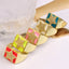 Ethnic Pentagram Heart Smiley Face Zircon Gold Plated Adjustable Open Ring