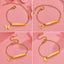 European American Creative Children's Engravable Stainless Steel Heart Bracelet