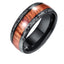 European And American Fashion New Elegant Aristocratic Black Phoenix Wood Grain Ring