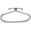 European American Fashion Zircon Multi-Color Adjustable Tennis Bracelet