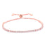European American Fashion Zircon Multi-Color Adjustable Tennis Bracelet