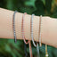 European American Fashion Zircon Multi-Color Adjustable Tennis Bracelet