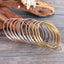 European Fashion Multicolor Round Titanium Steel Women's Bangle Bracelet