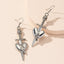European And American Foreign Trade Ornament Exaggerated Gothic Bearing Sword Earrings Eardrops Vintage Punk Style Skull Stud Earrings Wholesale