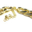 European American Fashion Gold Lion Head Necklace and 18k Titanium Steel Cuban Bracelet Set