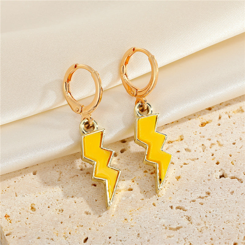 European American Lightning 3D Earrings - Minimalist Fashion Jewelry