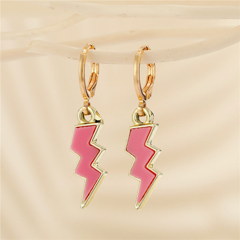 European American Lightning 3D Earrings - Minimalist Fashion Jewelry