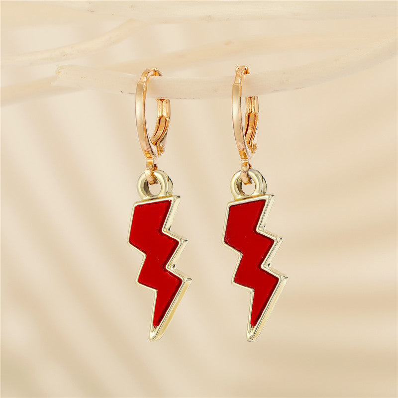 European American Lightning 3D Earrings - Minimalist Fashion Jewelry