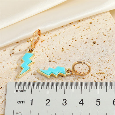 European And American New Jewelry Personality Lightning Three-dimensional Earrings Creative Simple Earrings
