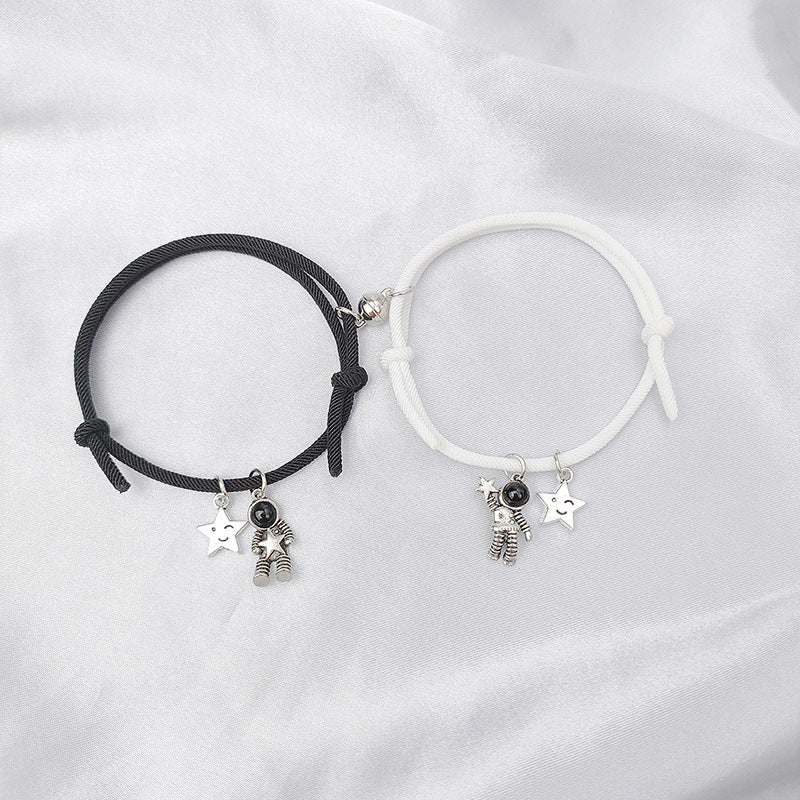 European And American New Magnet Suction Spaceman Couple Bracelet A Pair Of Ornament Wholesale Foreign Trade Exclusive
