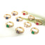 European American Gold-Plated Copper Square Zircon Inlaid Diamond Ear Clip S925 Silver Earrings