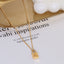 European American 18k Gold Titanium Steel Lock Pendant Necklace