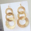 Exaggerated Round Metal Plating Women'S Drop Earrings 1 Pair