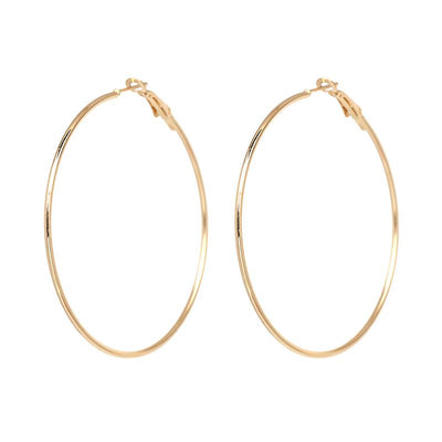 Explosion Style Simple Wild Large Ring Ear Ring Circle Polygon Geometric Retro Earrings Female