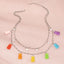 Fashion Transparent Jelly Multicolor Bear Alloy Necklace for Women