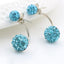 Fashion Alloy Imitated Crystal Ball Stud Earrings NHDP148370