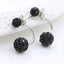 Fashion Alloy Imitated Crystal Ball Stud Earrings NHDP148370