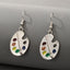 Fashion Alternative Earrings Resin Palette Geometric Alloy Ear Hooks