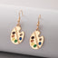 Fashion Alternative Earrings Resin Palette Geometric Alloy Ear Hooks