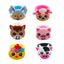 Fashion Animal Resin Rings and Creative PVC Farm Animal Bracelets for Kids