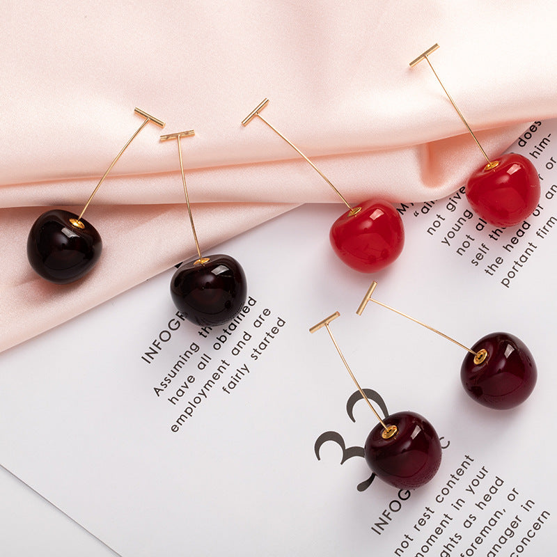 Fashion Berry Cherry Korean Simple Hot-saling Earrings Wholesale