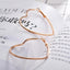 Fashion Big Circle Heart-shaped Peach Heart Love Earrings NHDP148952