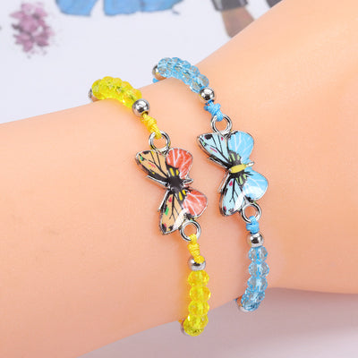 Fashion Butterfly Alloy Knitting Women'S Bracelets 1 Piece