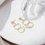 Elegant Cat Rhinestone Tassel Earrings - Long Alloy Studs for Women